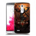 Дизайнерский пластиковый чехол для LG G3 (Dual-LTE) Diablo