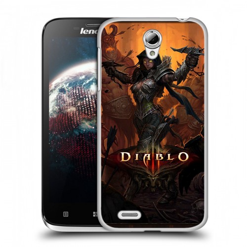 Дизайнерский пластиковый чехол для Lenovo A859 Ideaphone Diablo