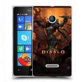 Дизайнерский пластиковый чехол для Microsoft Lumia 435 Diablo