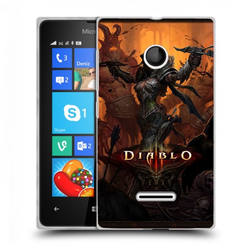 Дизайнерский пластиковый чехол для Microsoft Lumia 435 Diablo