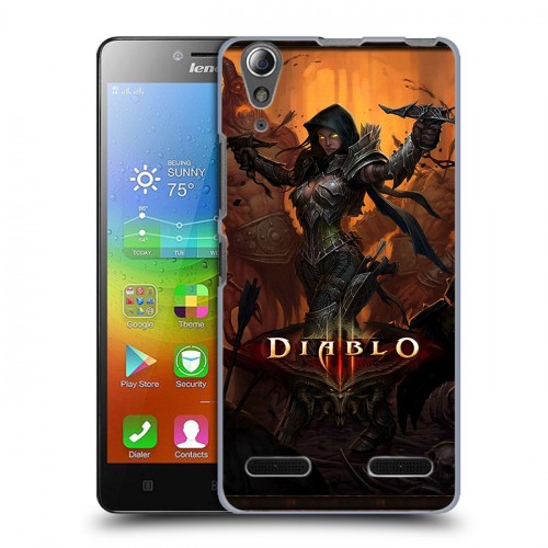 Дизайнерский пластиковый чехол для Lenovo A6000 Diablo