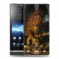 Дизайнерский пластиковый чехол для Sony Xperia S Diablo