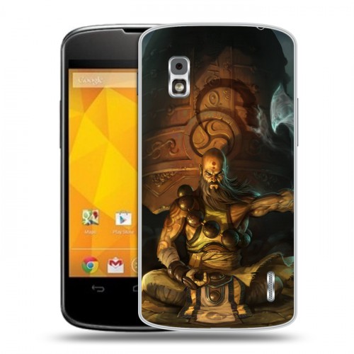 Дизайнерский пластиковый чехол для LG Google Nexus 4 Diablo