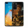 Дизайнерский силиконовый с усиленными углами чехол для Huawei P40 Diablo