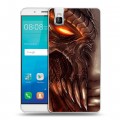 Дизайнерский пластиковый чехол для Huawei ShotX Diablo