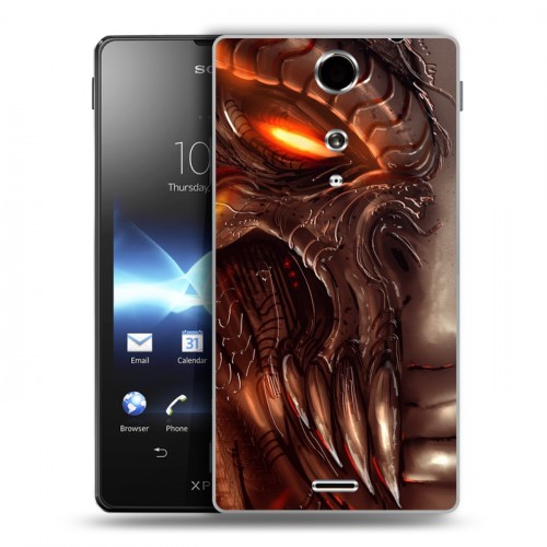 Дизайнерский пластиковый чехол для Sony Xperia TX Diablo