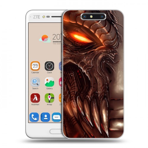 Дизайнерский пластиковый чехол для ZTE Blade V8 Diablo