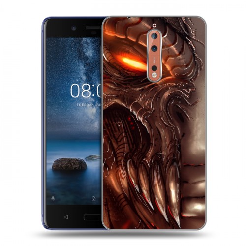 Дизайнерский пластиковый чехол для Nokia 8 Diablo