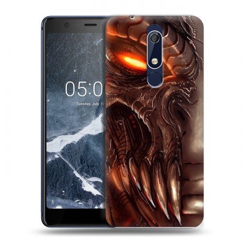 Дизайнерский пластиковый чехол для Nokia 5.1 Diablo