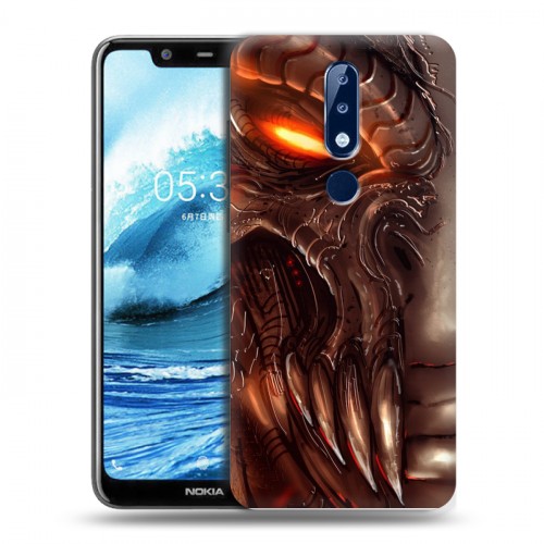 Дизайнерский силиконовый чехол для Nokia 5.1 Plus Diablo