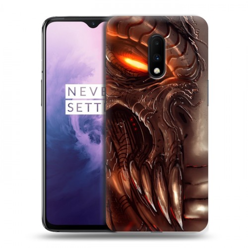 Дизайнерский пластиковый чехол для OnePlus 7 Diablo