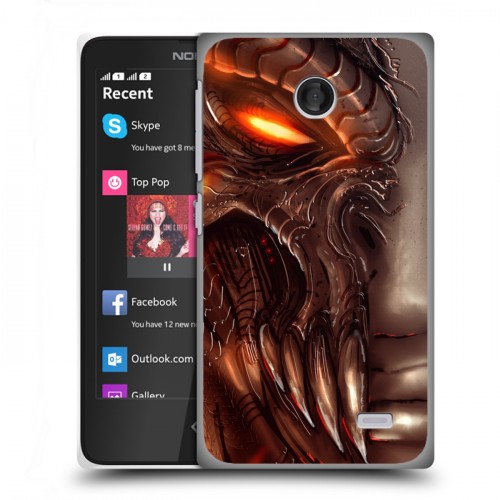 Дизайнерский пластиковый чехол для Nokia X Diablo