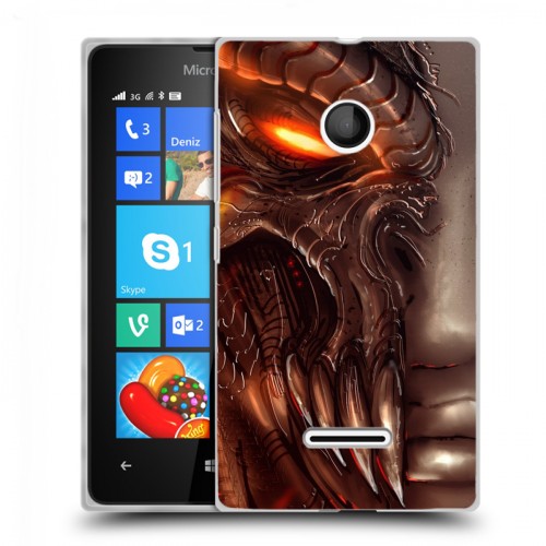 Дизайнерский пластиковый чехол для Microsoft Lumia 435 Diablo