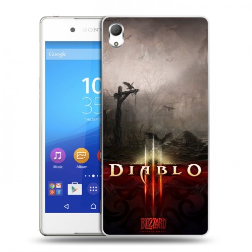 Дизайнерский пластиковый чехол для Sony Xperia Z3+ Diablo