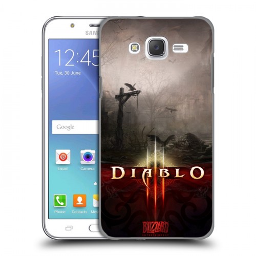 Дизайнерский пластиковый чехол для Samsung Galaxy J5 Diablo