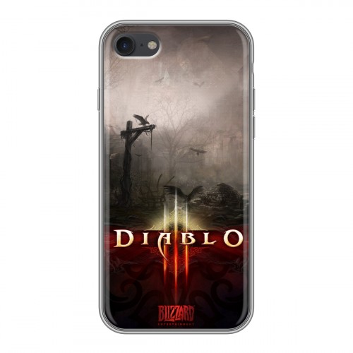 Дизайнерский силиконовый чехол для Iphone 7 Diablo