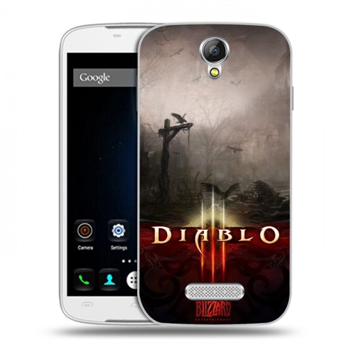 Дизайнерский пластиковый чехол для Doogee X6 Diablo