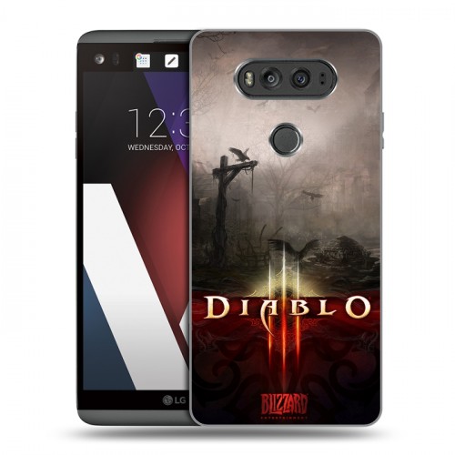 Дизайнерский пластиковый чехол для LG V20 Diablo