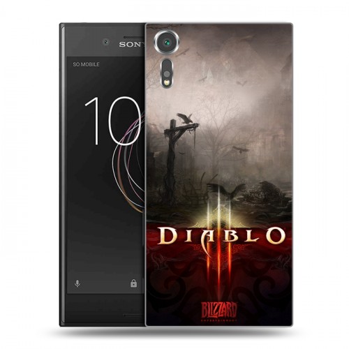 Дизайнерский пластиковый чехол для Sony Xperia XZs Diablo