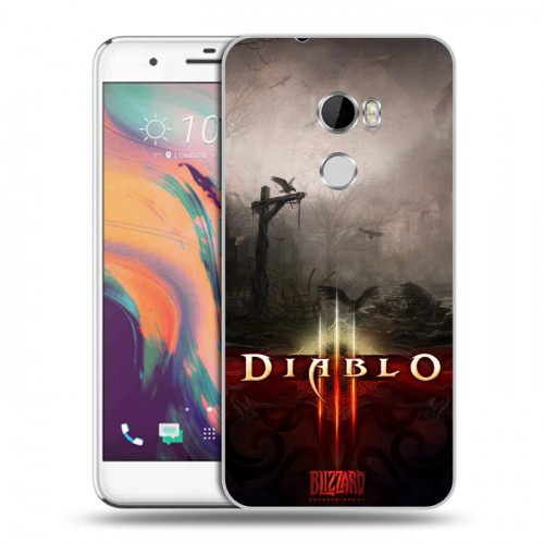 Дизайнерский пластиковый чехол для HTC One X10 Diablo