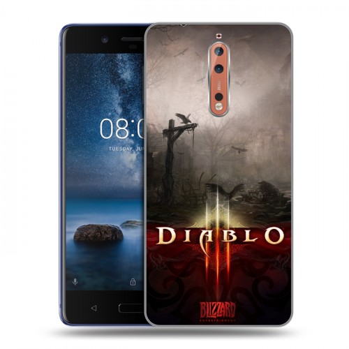 Дизайнерский пластиковый чехол для Nokia 8 Diablo