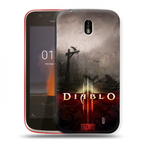 Дизайнерский пластиковый чехол для Nokia 1 Diablo