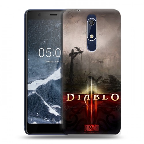 Дизайнерский пластиковый чехол для Nokia 5.1 Diablo