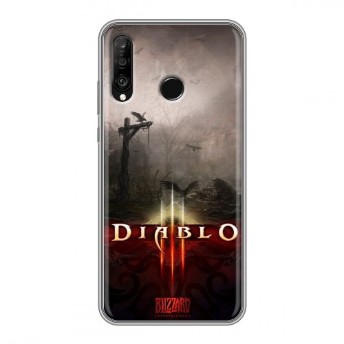 Дизайнерский силиконовый чехол для Huawei P30 Lite Diablo