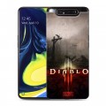 Дизайнерский пластиковый чехол для Samsung Galaxy A80 Diablo