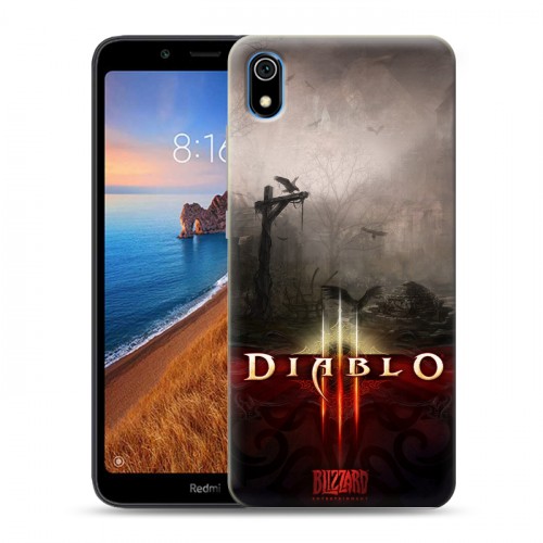 Дизайнерский силиконовый чехол для Xiaomi RedMi 7A Diablo