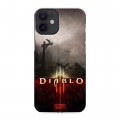 Дизайнерский силиконовый с усиленными углами чехол для Iphone 12 Mini Diablo