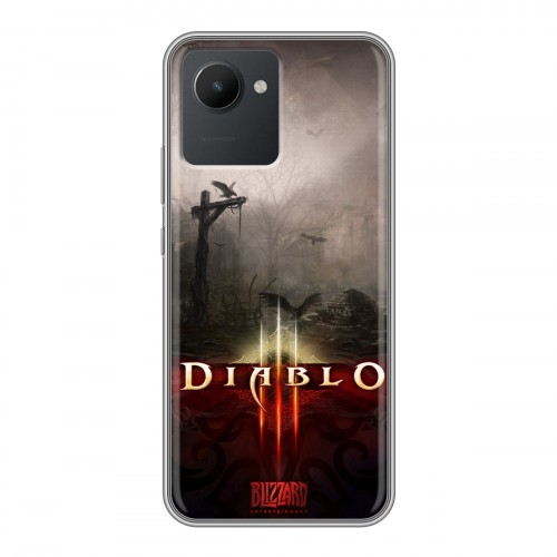 Дизайнерский силиконовый чехол для Realme C30 Diablo