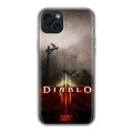 Дизайнерский силиконовый чехол для Iphone 15 Plus Diablo