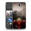 Дизайнерский пластиковый чехол для HTC Desire 300 Diablo