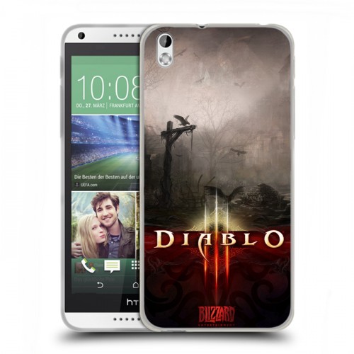 Дизайнерский пластиковый чехол для HTC Desire 816 Diablo