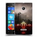 Дизайнерский пластиковый чехол для Microsoft Lumia 435 Diablo