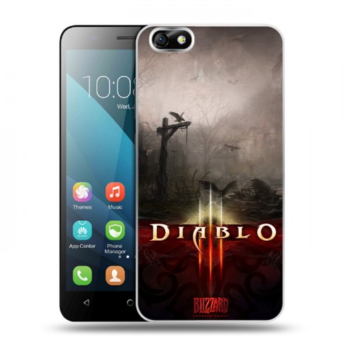 Дизайнерский пластиковый чехол для Huawei Honor 4X Diablo