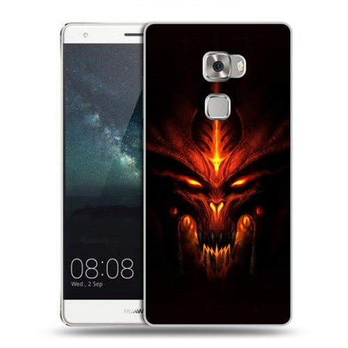 Дизайнерский пластиковый чехол для Huawei Mate S Diablo