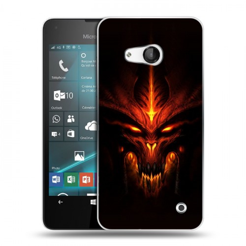 Дизайнерский пластиковый чехол для Microsoft Lumia 550 Diablo