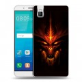 Дизайнерский пластиковый чехол для Huawei ShotX Diablo