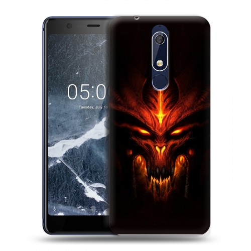 Дизайнерский пластиковый чехол для Nokia 5.1 Diablo