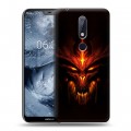 Дизайнерский пластиковый чехол для Nokia 6.1 Plus Diablo