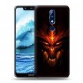 Дизайнерский пластиковый чехол для Nokia 5.1 Plus Diablo