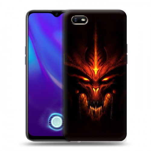 Дизайнерский силиконовый с усиленными углами чехол для OPPO A1k Diablo