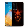 Дизайнерский силиконовый с усиленными углами чехол для Huawei P40 Diablo