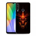 Дизайнерский пластиковый чехол для Huawei Y6p Diablo