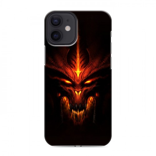 Дизайнерский силиконовый с усиленными углами чехол для Iphone 12 Mini Diablo