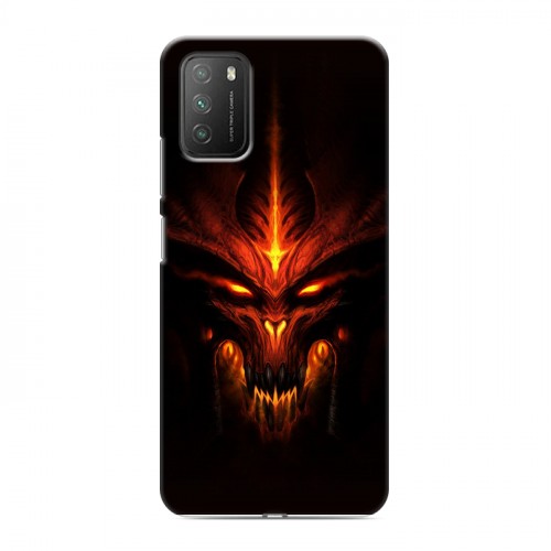 Дизайнерский пластиковый чехол для Xiaomi Poco M3 Diablo