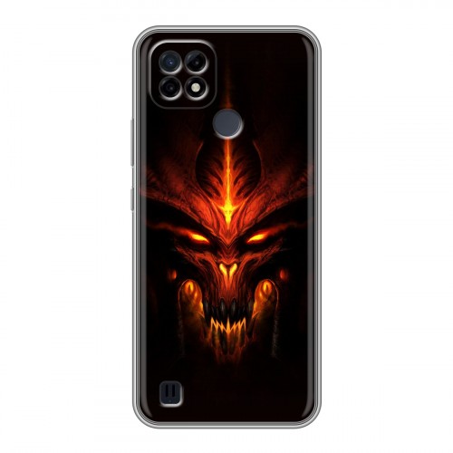 Дизайнерский силиконовый чехол для Realme C21 Diablo