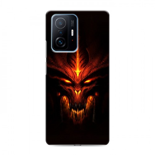 Дизайнерский силиконовый с усиленными углами чехол для Xiaomi 11T Diablo